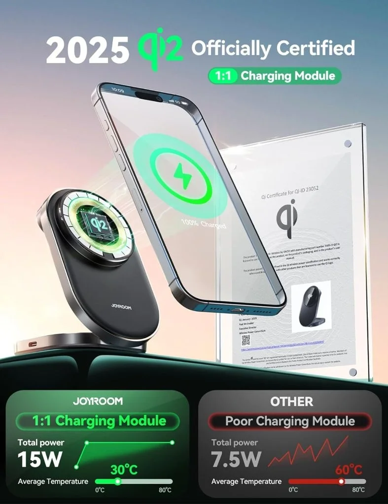 Buy JOYROOM JR-W17 Qi2 3 in 1 Wireless Charger from Gears Wheel Bangladesh