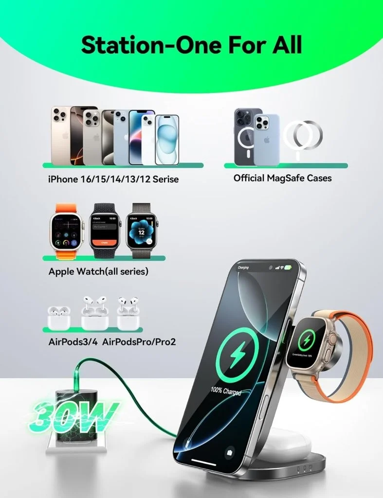 Premium JOYROOM JR-W17 3 in 1 charging dock Bangladesh