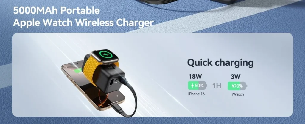 Joyroom JR-W13 portable smartwatch power bank available at Gears Wheel