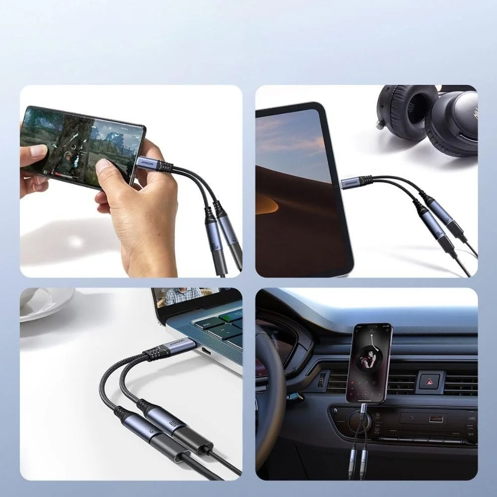 Best price Joyroom SY-C03 2-in-1 audio adapter in Bangladesh