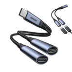 Joyroom SY-C03 2-in-1 Audio Adapter (Type-C to Dual Type-C) - Image 2
