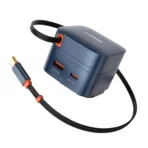 LDNIO Q10 65W GaN Fast Charger with 80cm Retractable Cable - Image 2