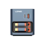 LDNIO Q16 Retractable Cable Charger for Laptop and Smartphone