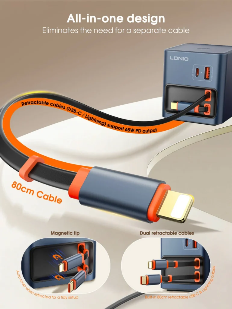 Original LDNIO Q16 100W Desktop Charger Available at Gears Wheel