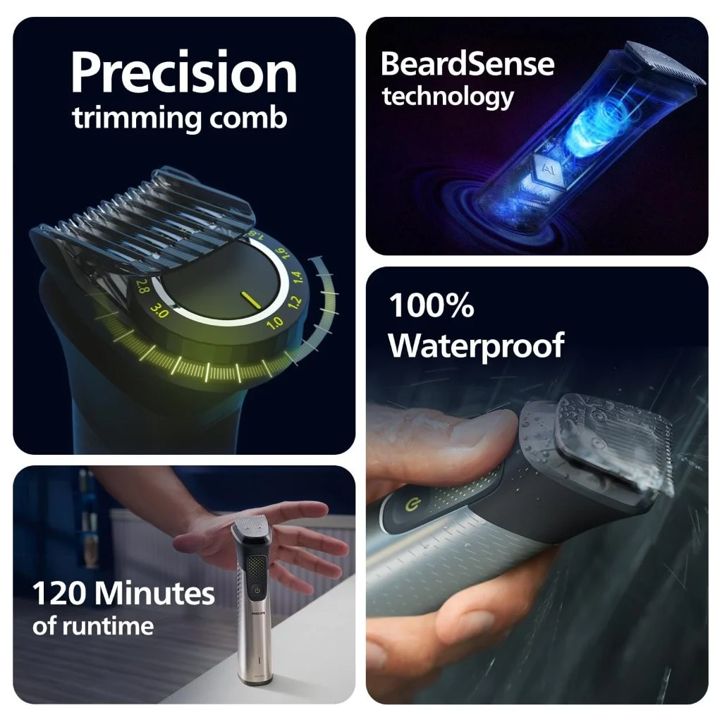 Philips Series 9000 Beard Hair Body Trimmer MG9551/65