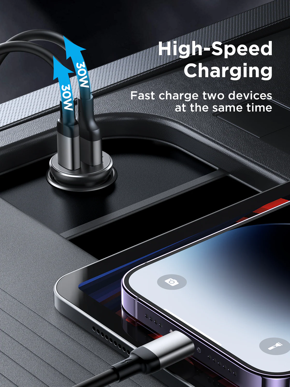 JOYROOM JR-CCN06 30W 2C mini Metal Car Charger Price in BD