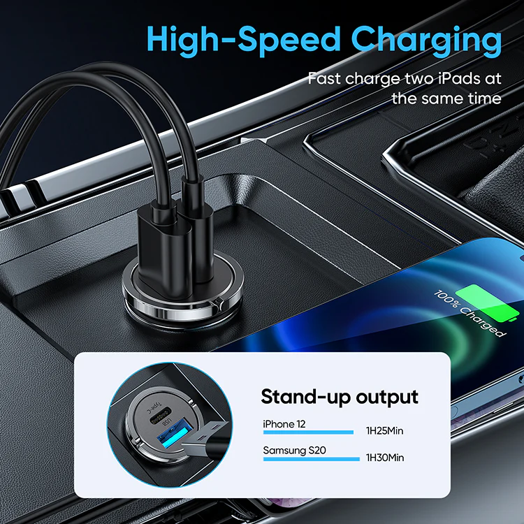 Joyroom C-A35 45W Car Charger Ring Design Dual Port Price in BD