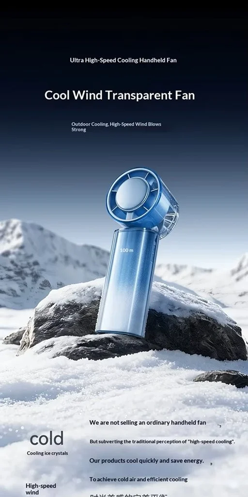 Buy Joyroom JR-CY737 Ice Crystal Handheld Fan in Bangladesh - Gears Wheel