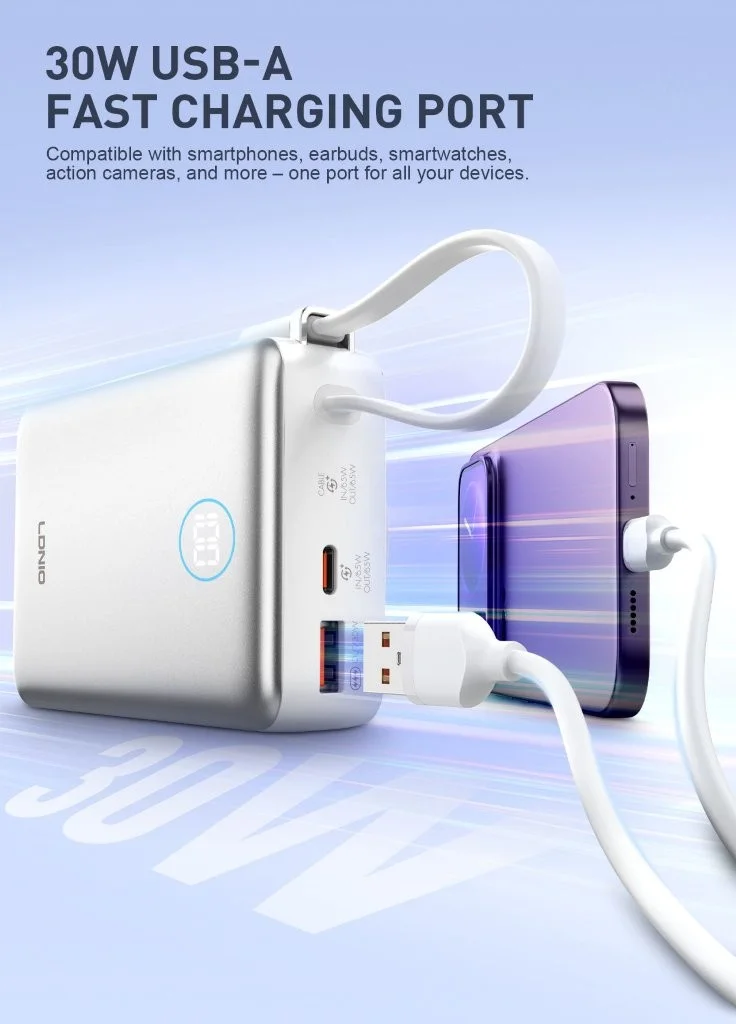 Buy LDNIO PQ44 20000mAh Magnetic Wireless Power Bank online Bangladesh