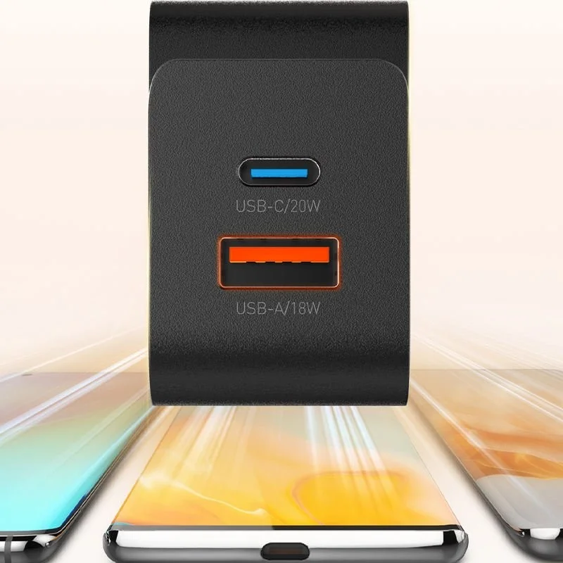 Compact LDNIO Q1 20W USB-C USB-A Travel Fast Charger