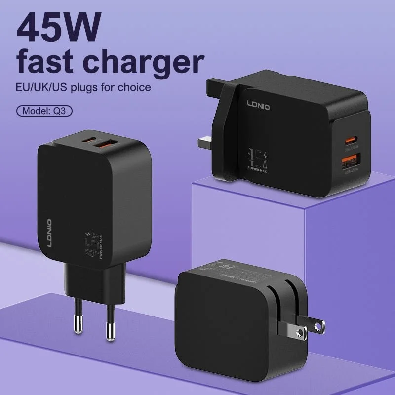 LDNIO Q3 45W USB-C PD Fast Charger low price in Bangladesh