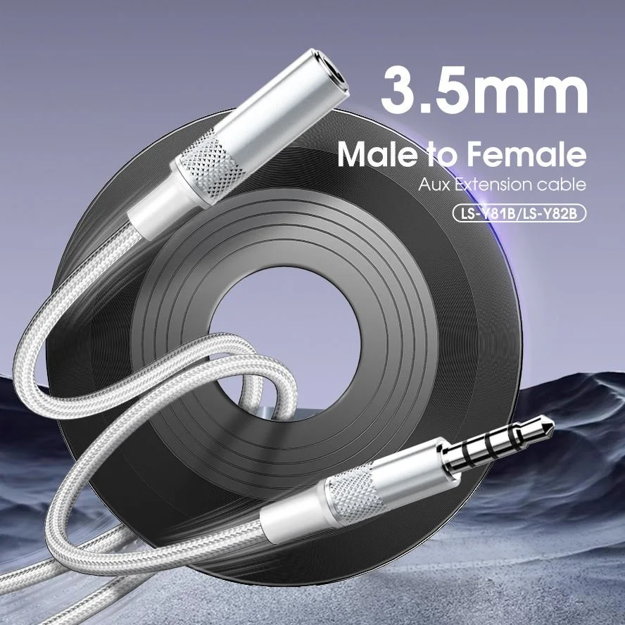 LDNIO LS-Y81B 3.5mm Audio Extension Cable at Gears Wheel Bangladesh