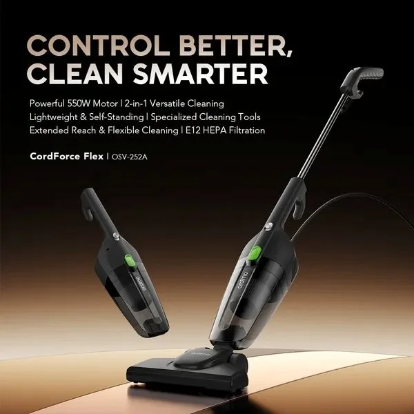 Buy Oraimo CordForce Flex OSV-252A Corded 2-in-1 Stick Vacuum at Gears Wheel Bangladesh