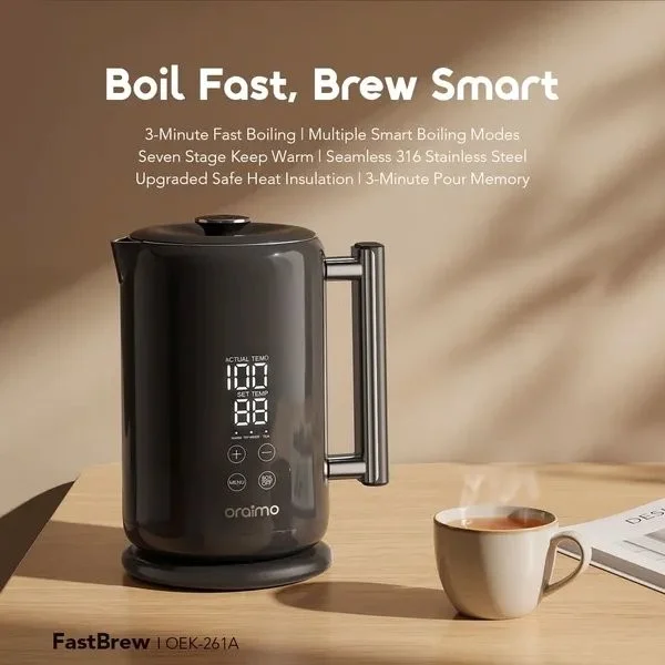 Oraimo FastBrew OEK-261A 1.7L Smart Electric Kettle
