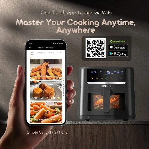 Oraimo NutriFry S1 Ultra 6L Kitchen Air Fryer for Oil-Free Cooking
