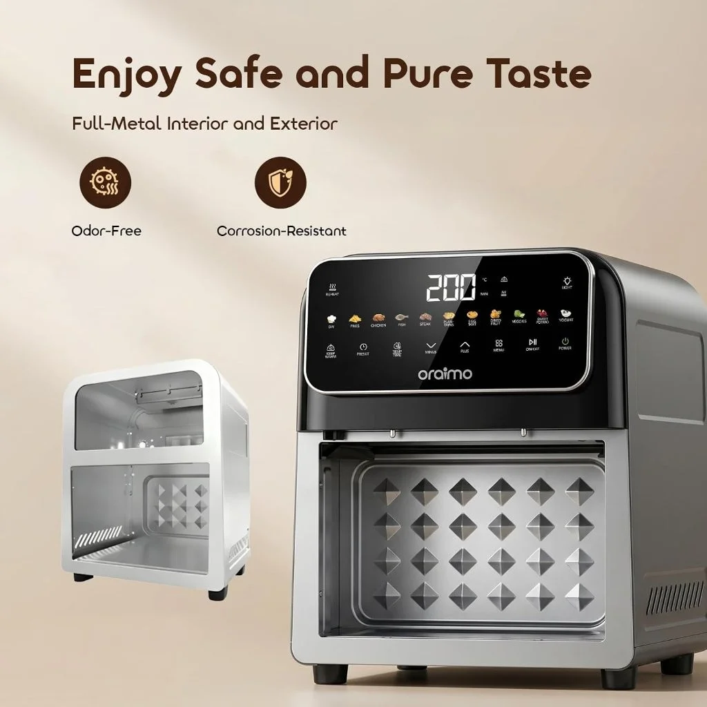 Oraimo NutriFry S1 Ultra Air Fryer Front View – Gears Wheel Bangladesh