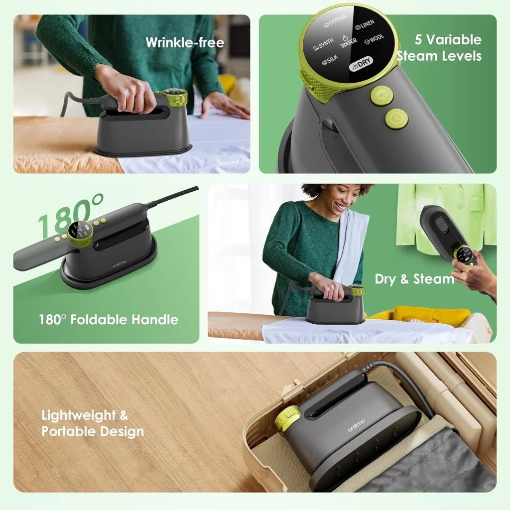 Oraimo OEI-801A Fast Heating Steam Iron for Clothes