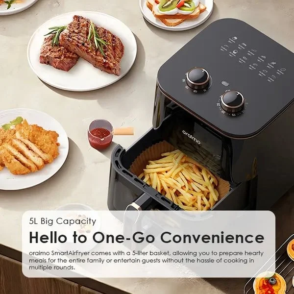 Gears Wheel oraimo SmartAirFryer 5L kitchen appliance Bangladesh