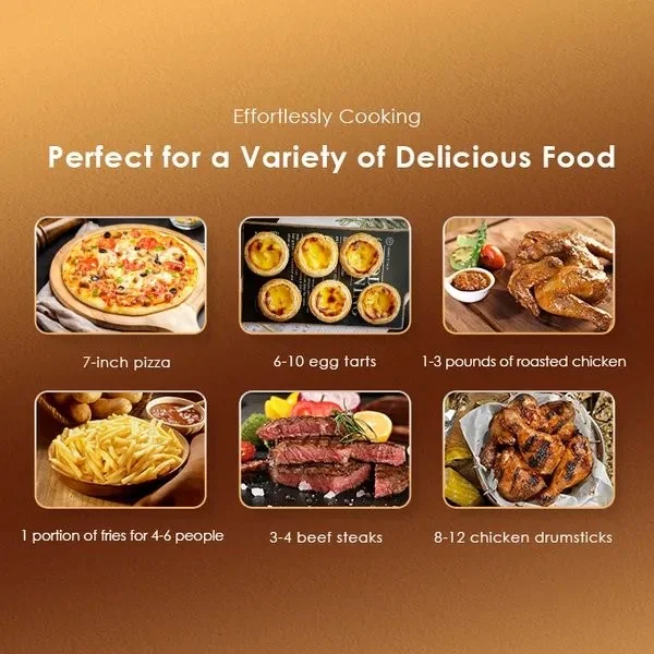 oraimo SmartAirFryer 5L large capacity air fryer Gears Wheel