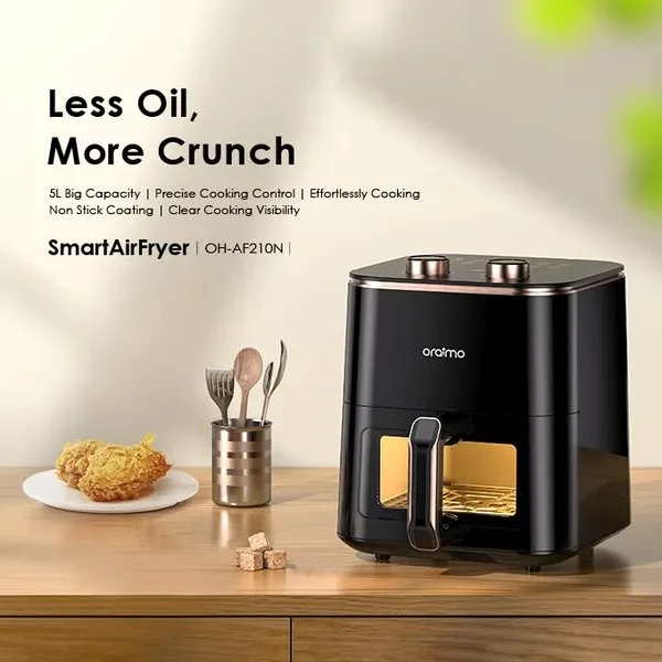 oraimo SmartAirFryer 1500W 5L oil-free air fryer online BD
