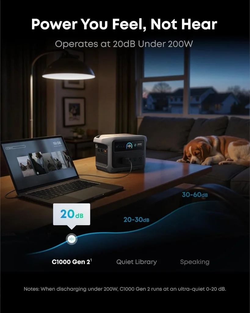 Anker SOLIX C1000 Gen 2 2000W Portable Power 