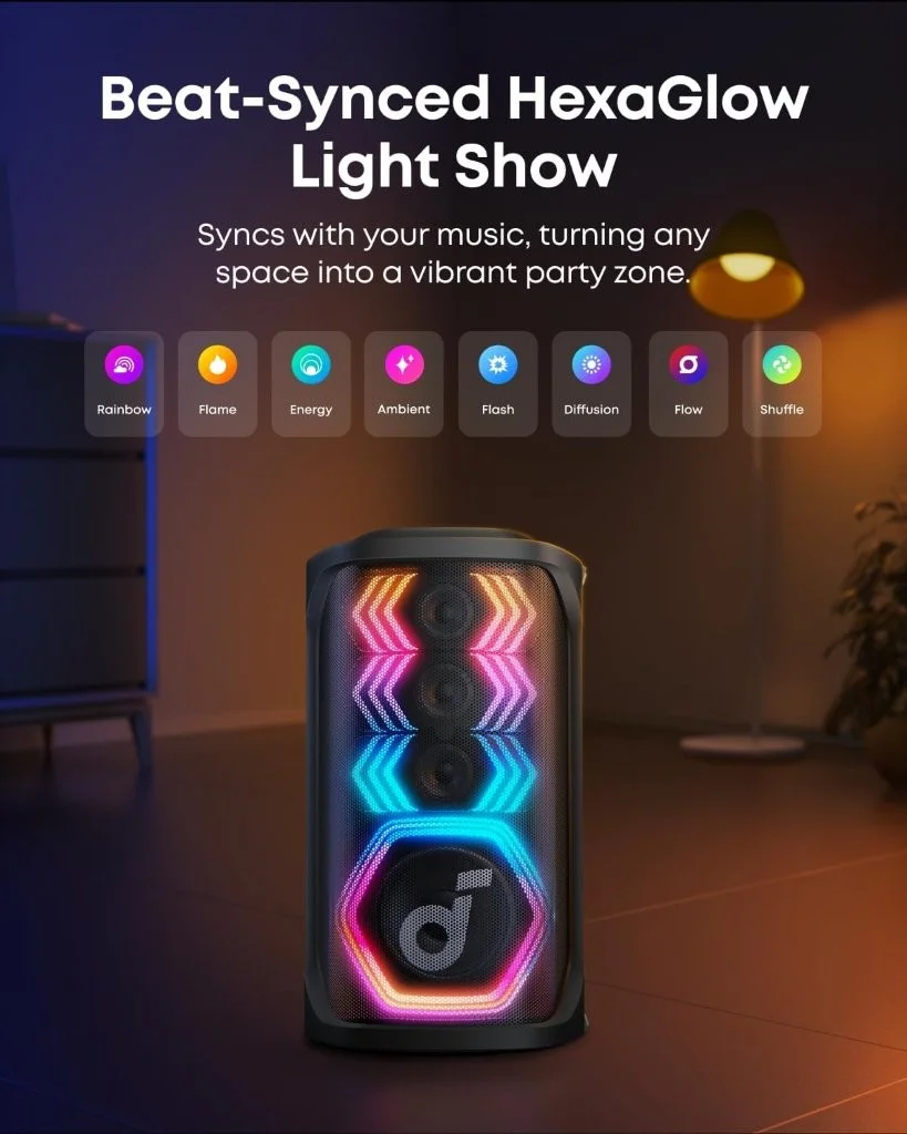 Anker Soundcore Rave 3S 200W AI Party Speaker