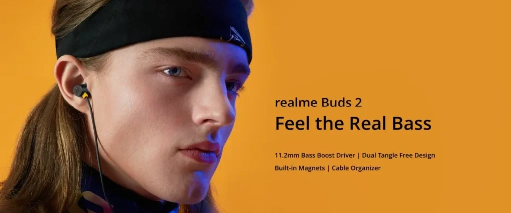 realme Buds 2 wired earphones with mic