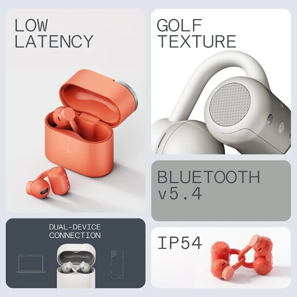CMF Clip Pro open ear headphones Gears Wheel