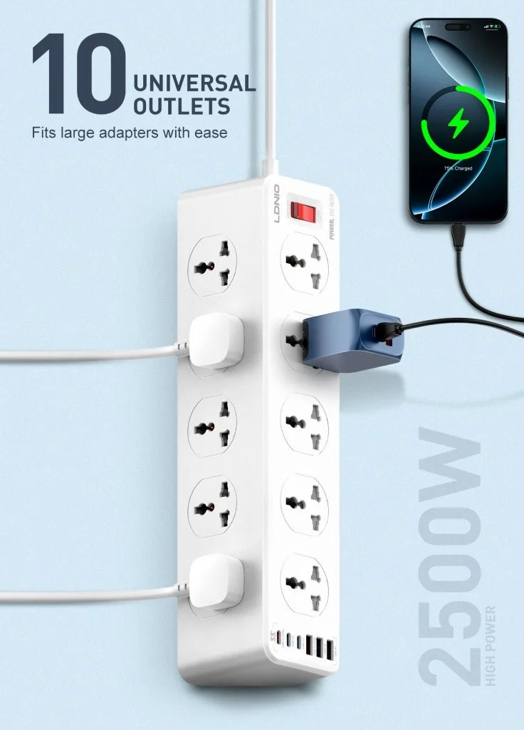 LDNIO SC10610C Power Strip for Multiple Devices