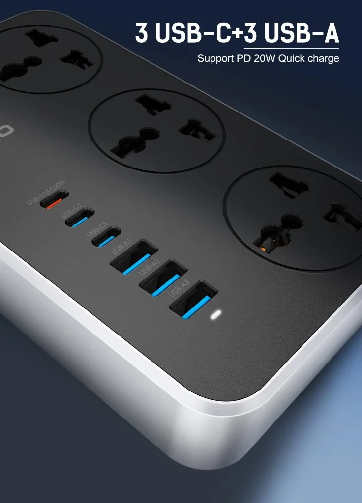 LDNIO SC3604C Power Strip from Gears Wheel