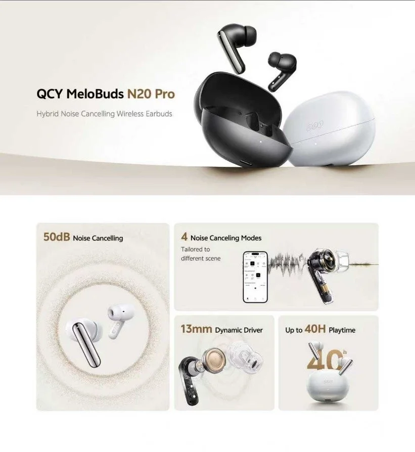 QCY MeloBuds N20 Pro Earbuds in Bangladesh